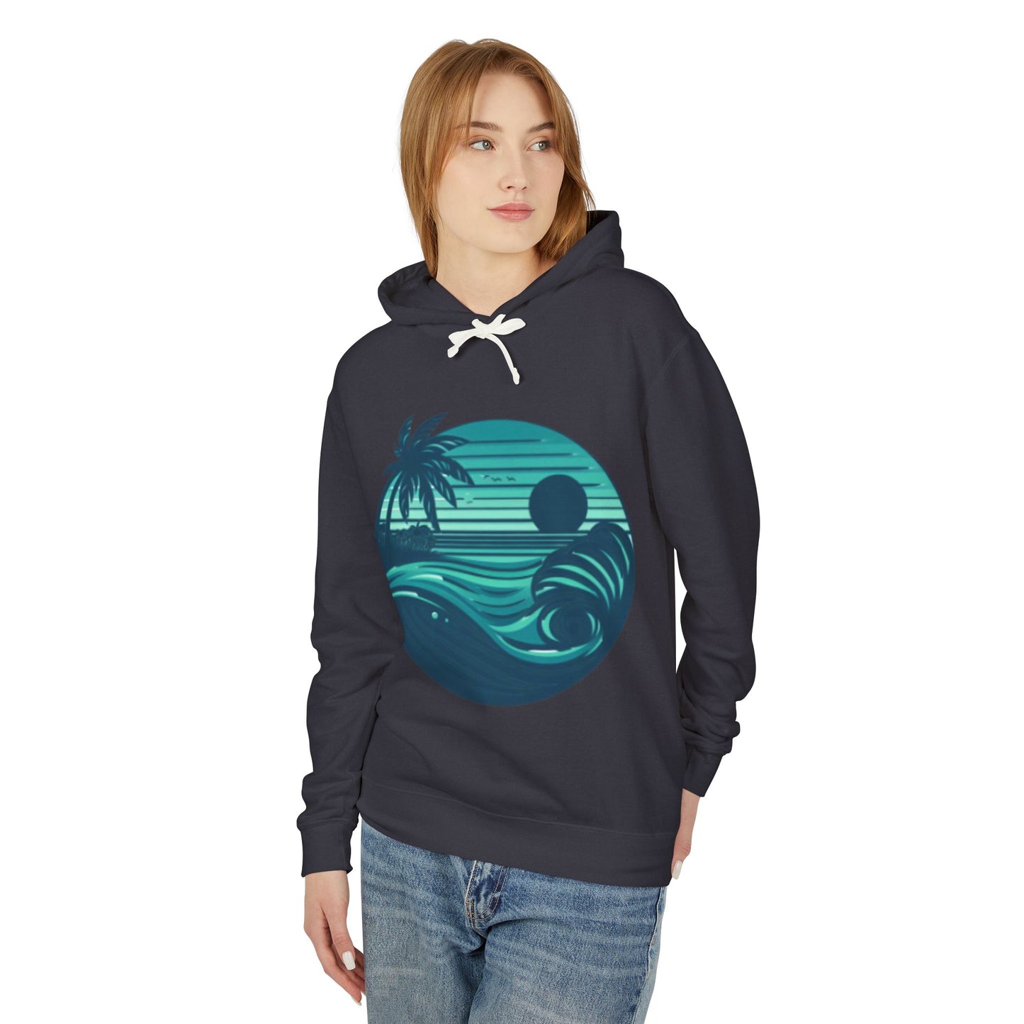 RAE-DAZZLE Unisex Lightweight Hooded Sweatshirt