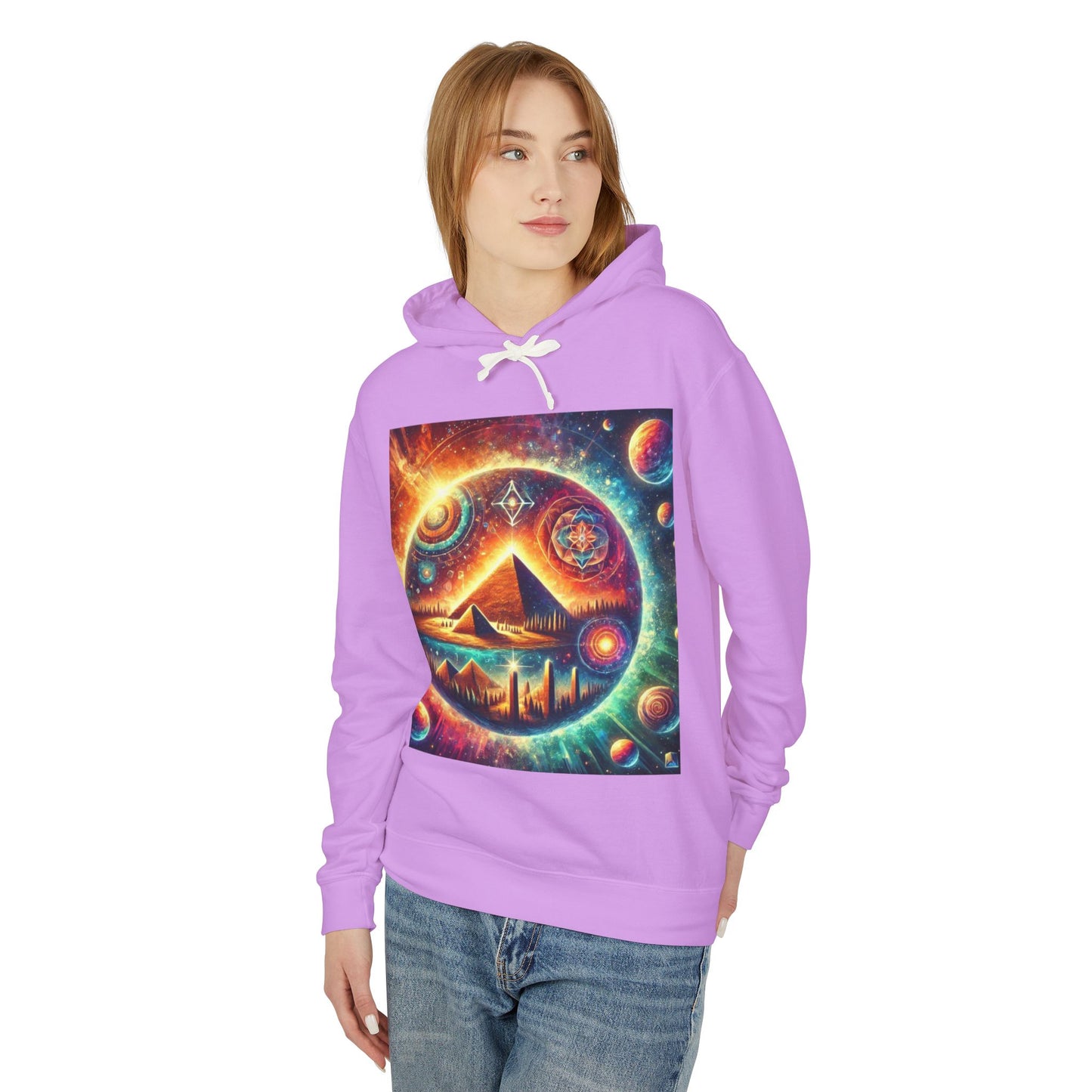 Rae-Dazzle Unisex Lightweight Hooded Sweatshirt