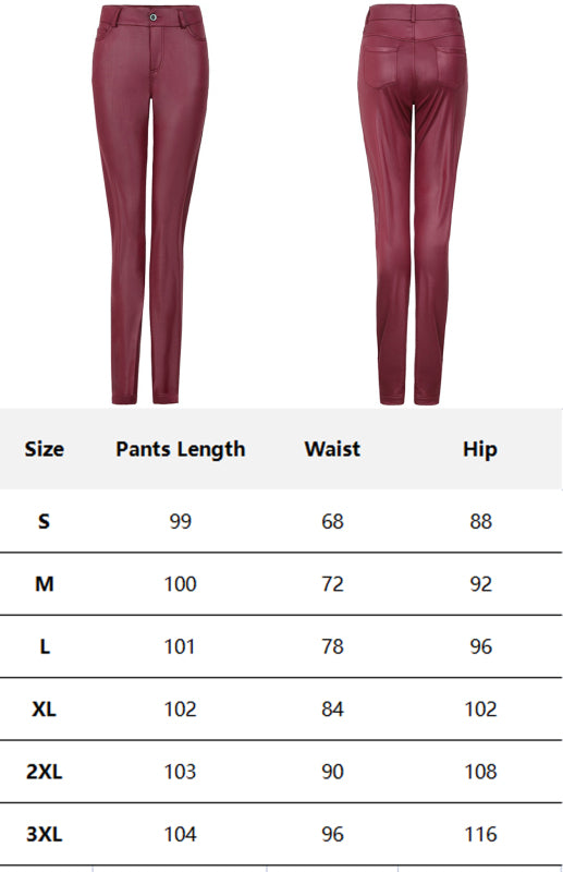 RAE-DAZZLE Women’s Faux Leather Trousers