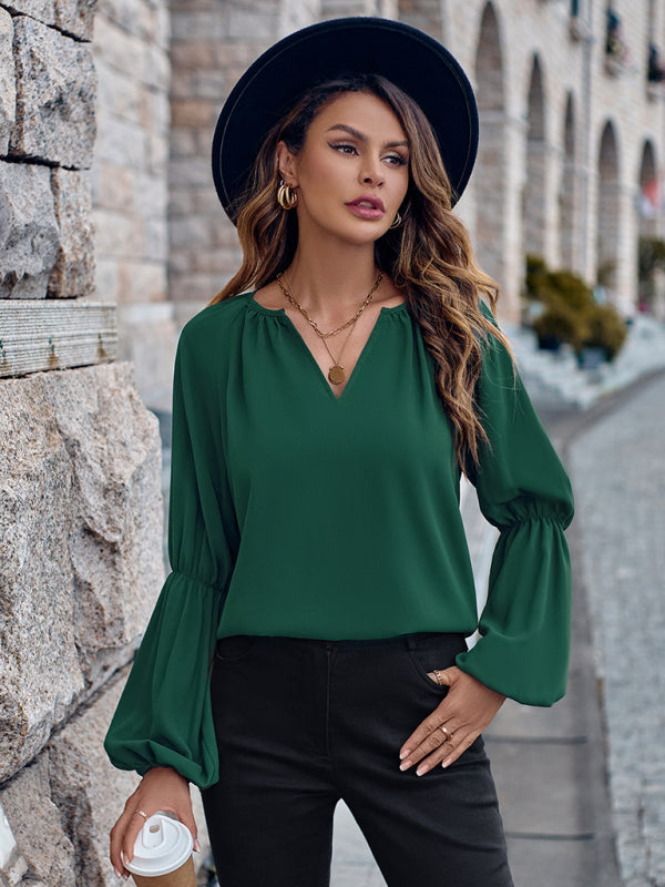 RAE-DAZZLE Loose Autumn & Winter V-Neck Top