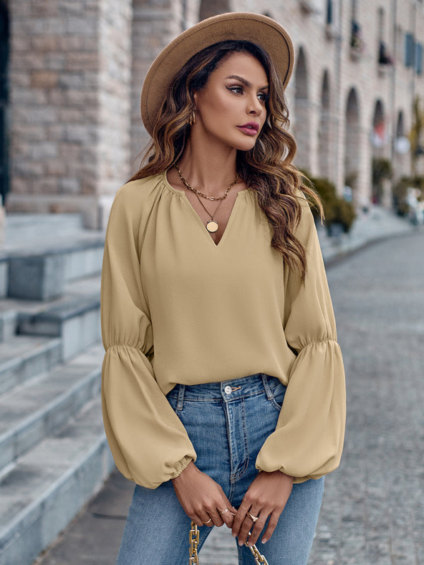 RAE-DAZZLE Loose Autumn & Winter V-Neck Top