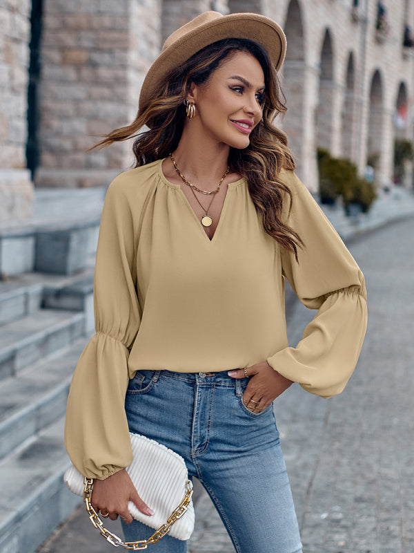 RAE-DAZZLE Loose Autumn & Winter V-Neck Top