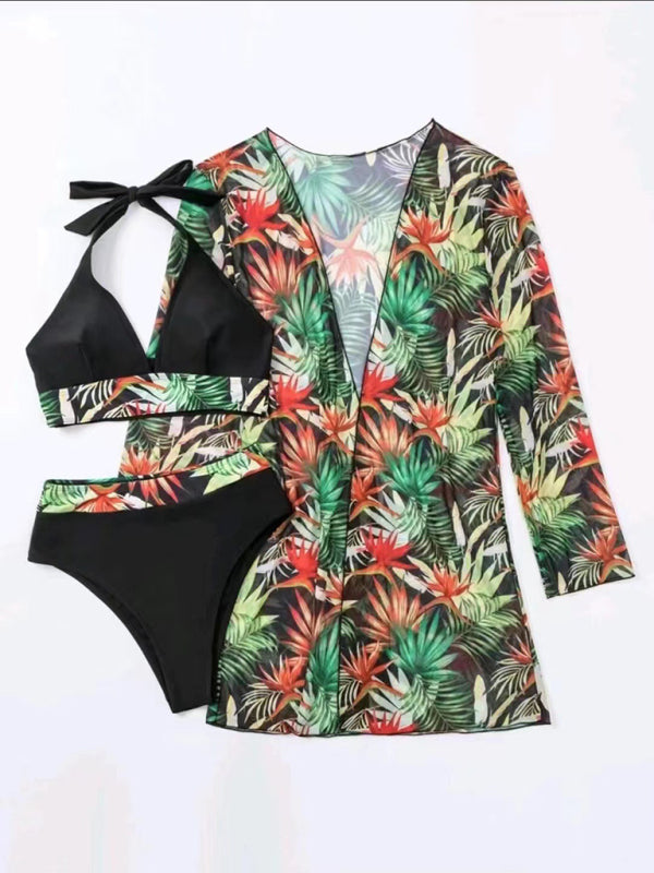 RAE-DAZZLE Sexy Bikini Push-Up Three-Piece Set