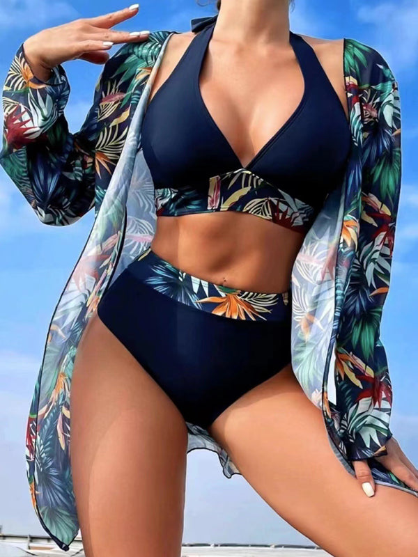 RAE-DAZZLE Sexy Bikini Push-Up Three-Piece Set