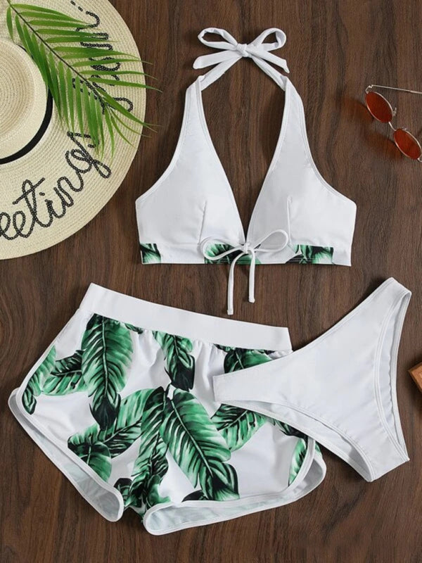 RAE-DAZZLE Multi-Color Three-Piece Bikini Set