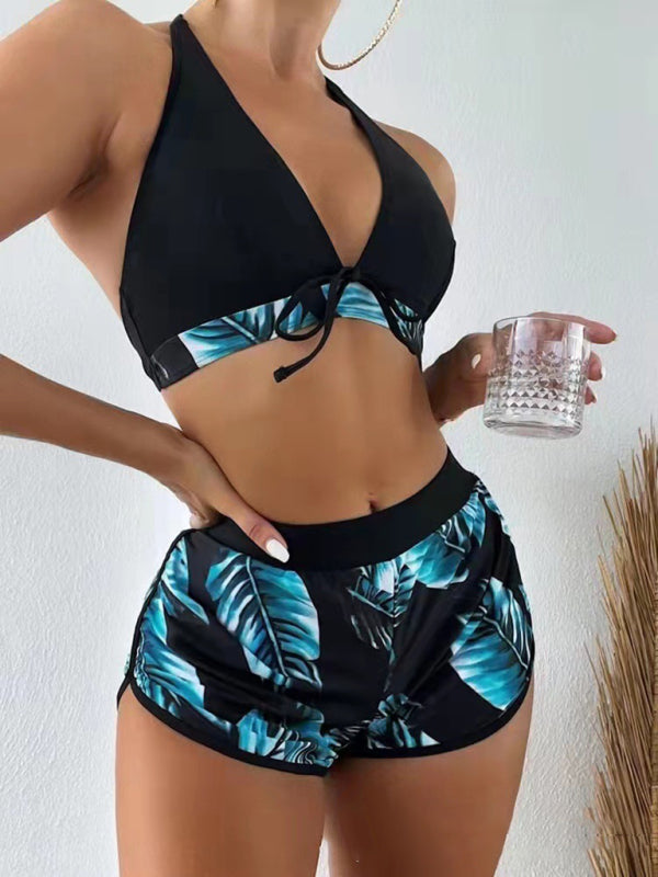 RAE-DAZZLE Multi-Color Three-Piece Bikini Set