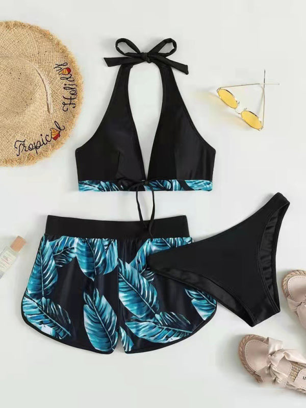 RAE-DAZZLE Multi-Color Three-Piece Bikini Set