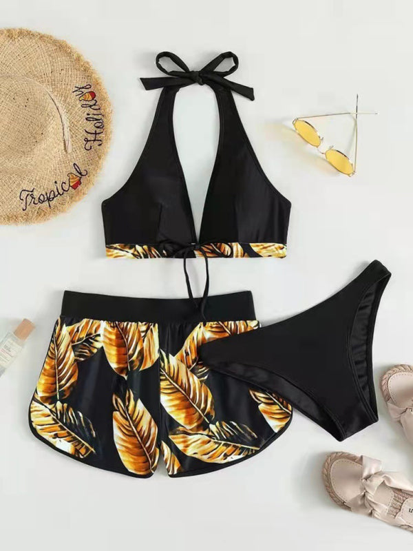 RAE-DAZZLE Multi-Color Three-Piece Bikini Set