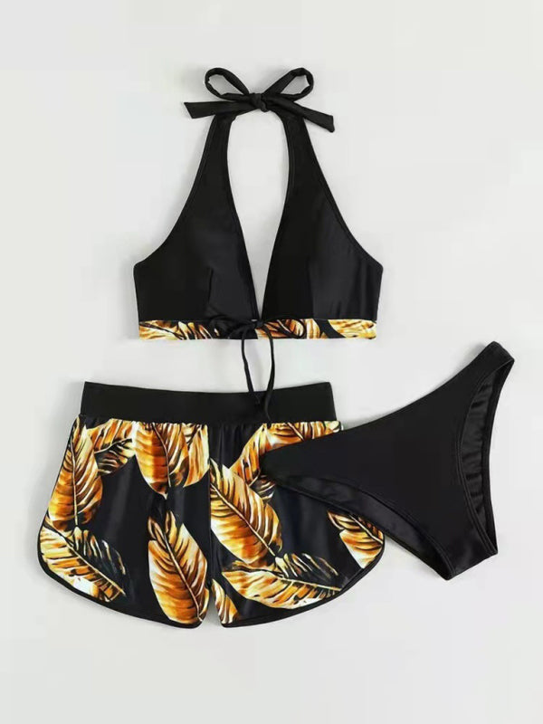 RAE-DAZZLE Multi-Color Three-Piece Bikini Set