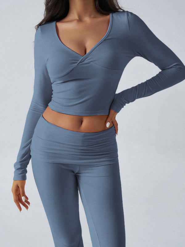 RAE-DAZZLE Yoga Knit Two-Piece Sportswear Set