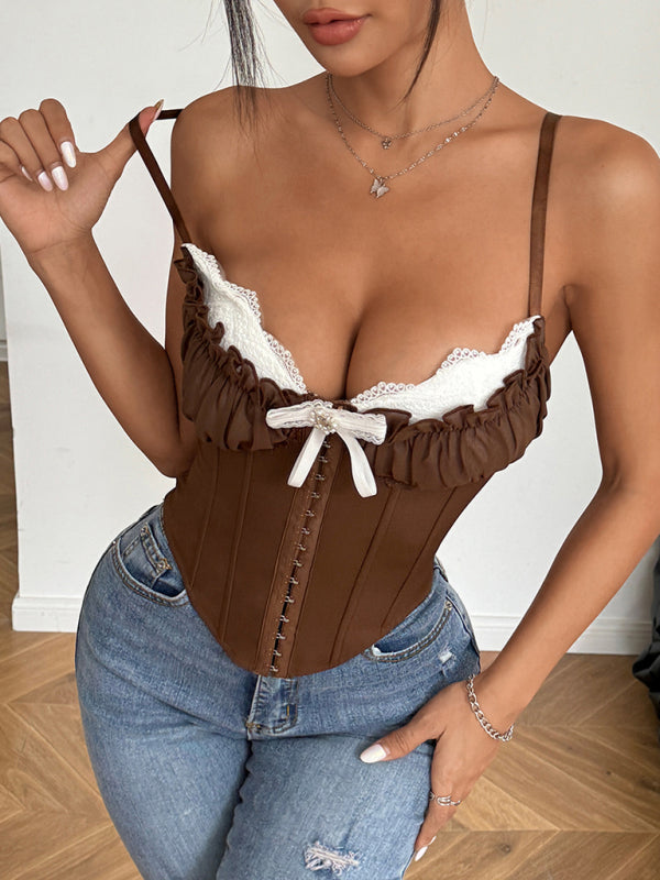 RAE-DAZZLE Sexy Mesh Lace Camisole Top